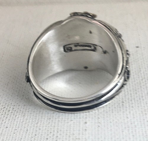 10k Samurai  Artisan Made  sterling silver Dragon ring - Picture 5 of 7