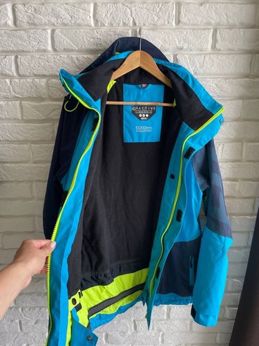 Men's blue ski snowboard jacket Fox Active Waterproof Primaloft size M - Picture 10 of 10