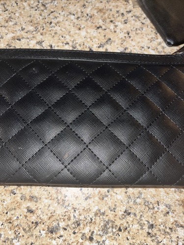 Betsey Johnson pochette/borsa da polso diamante nero rosa 2 in 1 ottime condizioni - Foto 3 di 6