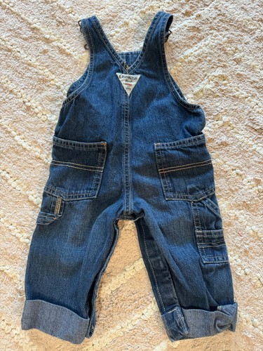2 lot Osh Kosh B’gosh vestbank overalls Youth Girls Denim size 6 months - Picture 4 of 4