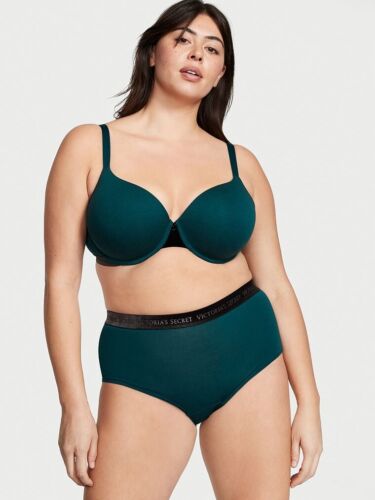 40C Green Cotton Velvet Victorias Secret PerfectShape Full Coverage PU UW Bra - Picture 10 of 10