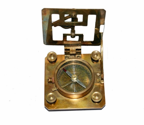 Antique vintage brass Square shape sundial compass nautical lots of 10 pcs - 第 2/3 張圖片