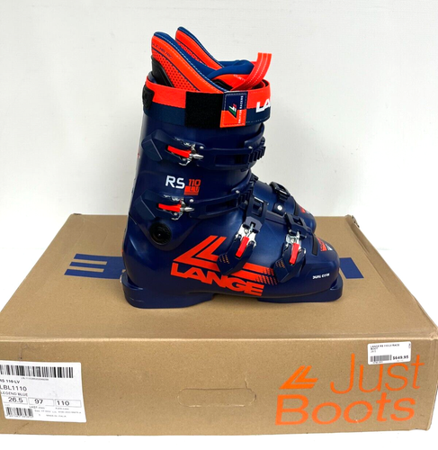 $650 Lange RS 110 RV Ski Boots NIB Size 26.5 MP Legend Blue Unisex '22/23 - Picture 3 of 11