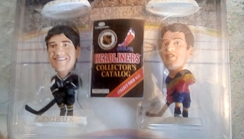 1997 NHL Headliners Superstars 4 Pack - GRETZKY, MESSIER, LEMIEUX, HULL NEW - Picture 4 of 4
