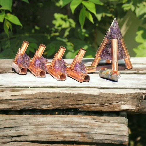 Artisan-Crafted Copper Orgonite NubianPyramid Connector Kit-Only