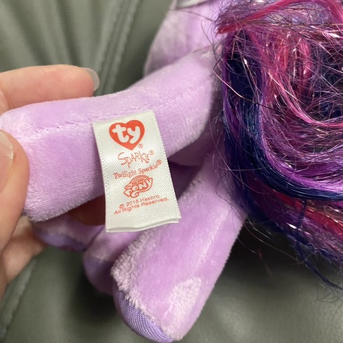 My Little Pony RARITY Keychain Silver & TY Twilight Sparkle Plush Stuffed Animal - Picture 5 of 9