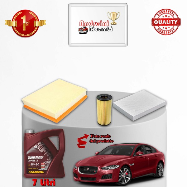 Wartungsset 3 Filter Und ÖL Jaguar Xe X760 2.0 D 132KW 180PS Ab 2015-image