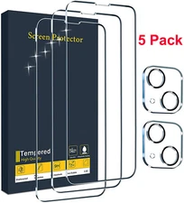 For Phone 13 12 Pro Max/Mini Tempered Glass Screen Protector Camera Full Cover