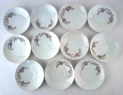 Vintage CH Field Haviland Limoges CFH GDM Blue Floral Pattern Dish Set Lot Of 51 - Picture 16 of 23