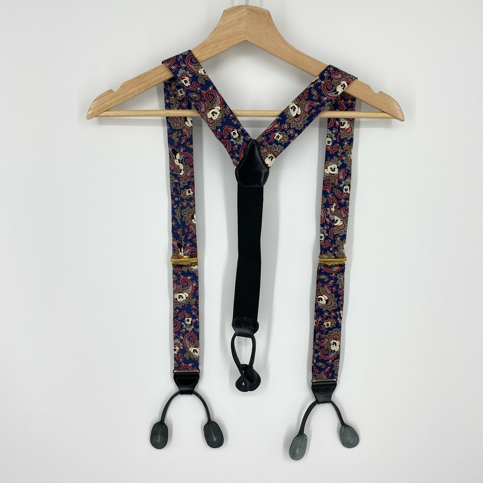 Balancine The Tie Works Suspenders Mickey Mouse Disney Blue Red Paisley Balancine The Tie Works Suspenders Mickey Mouse Disney Blue Red Paisley