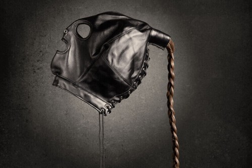 Sadomaso Maske Sexy Mask Zubehör Fetisch mit Schwanz Bondage Mistress BDSM - Bild 8 von 10