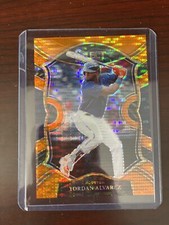 2021 FOTL Panini Select Baseball Yordan Alvarez #2/18 SSP Orange Pulsar Prizm