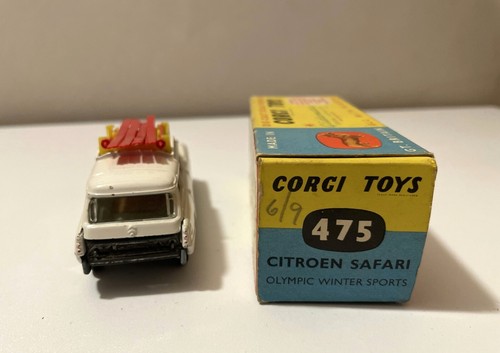 LOT- 54: No 475 CORGI CITROEN SAFARI OLYMPIC WINTER SPORTS, ORIGINAL BOX, VNMIB - Picture 4 of 15