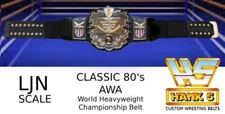AWA Hand Made Ljn Scale Heavyweight Championship Wrestling Belt B