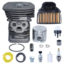 Bore 47mm Cylinder Piston Kit For Husqvarna 455 460 Chainsaw Spark Plug Filter