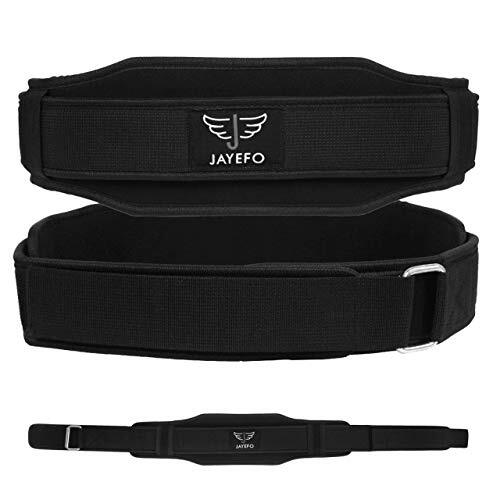 Cinturon de Levantamiento de Pesas Para Entrenamiento en el GYM Negro Ajustable