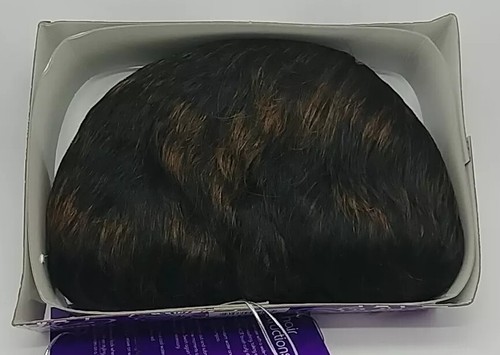IT'S A WIG/CAP WEAVE 100% HUMAN HAIR 'MOLLY' #P1B/30 SHORT BLACK/BROWN WIG (D2) - Picture 5 of 6