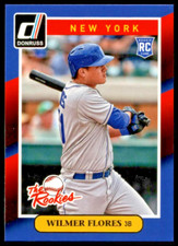 2014 DONRUSS THE ROOKIES #7 WILMER FLORES ROOKIE CARD NEW YORK METS/RC. rookie card picture