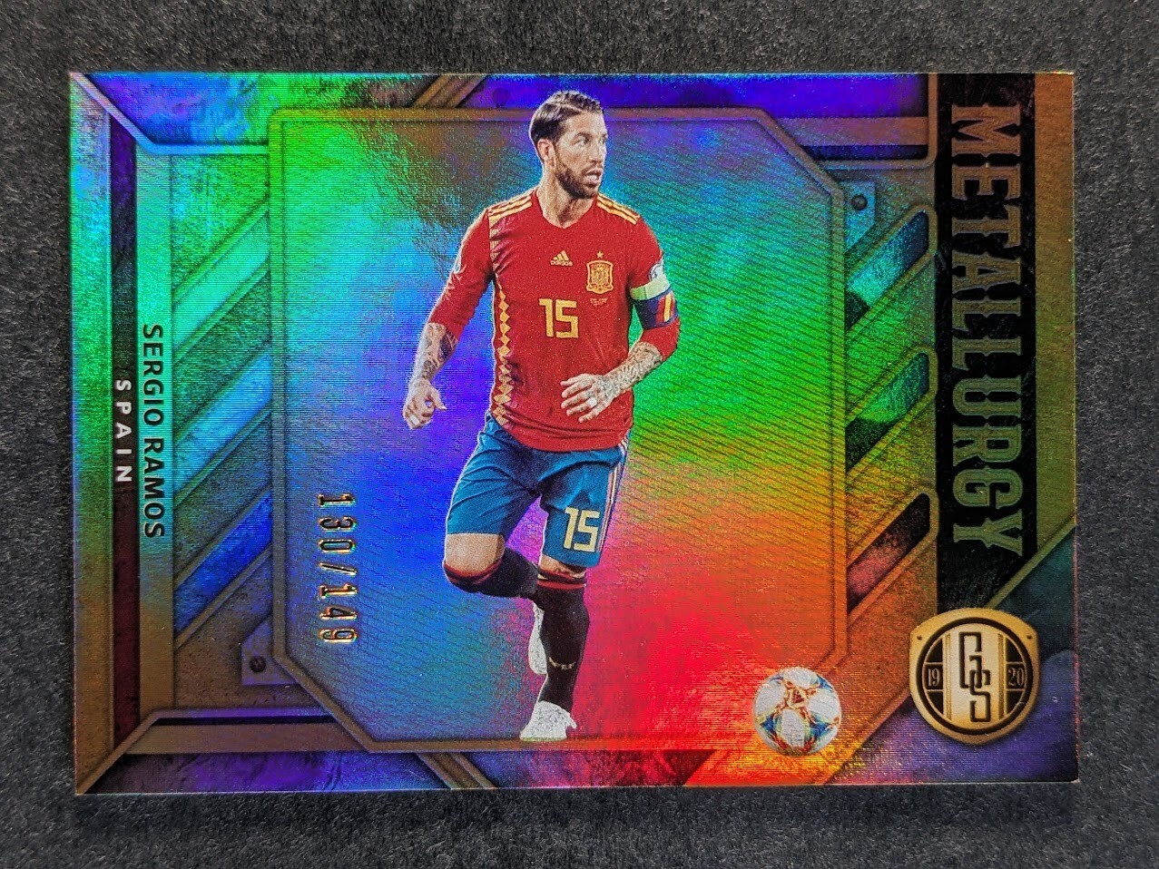 2019-20 Panini Gold Standard SERGIO RAMOS /149 Metallurgy Insert Spain #M-24