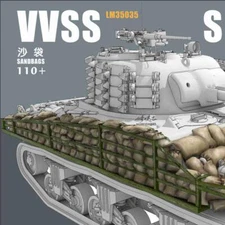 Heavy Hobby Lanmo LM-35035 1/35 VVSS SHERMAN SANDBAG ARMOR SET