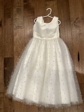 flower girl dress-Ivory/off White-size 6