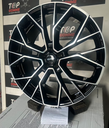 4 CERCHI IN LEGA 22" PER AUDI Q5 Q7 Q8 S5 S6 S7 SPORTBACK MOD STILO BLACK - Foto 11 di 20