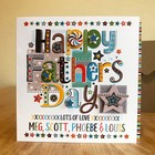 Father's Day card- personalised special card. Card for FATHER'S DAY colourful 