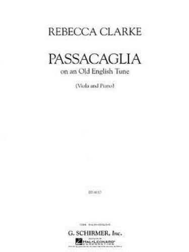 Passacaglia : Viola and Piano by Rebecca Clarke (2000, Trade Paperback ...