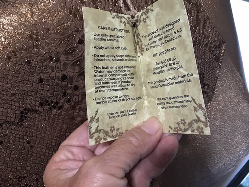 Borsetta design collezione Gaspy borsetta fatta a mano in pelle Irma borsa bronzo nuova con etichette - Foto 8 di 12