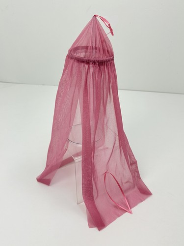 Barbie 3 Story Dream House Playset 2006 Replacement Part Pink Bed Canopy Curtain - Picture 3 of 8
