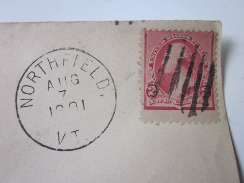 US 1891 COVER NORTHFIELD VERMONT WOMANS CHRISTIAN TEMPERANCE UNION #219D - Picture 2 of 3