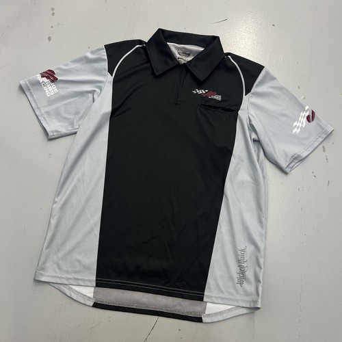 Joe Gibbs Racing 1/4 Zip Pullover Shirt NASCAR Black Team Issue Mens Size Large - Picture 2 of 14