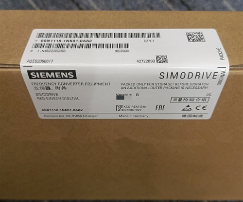 6SN1118-1NK01-0AA2 NEW SIEMENS 6SN1 118-1NK01-0AA2 SIMODRIVE 611 U BLOCK MODULE - Picture 1 of 3