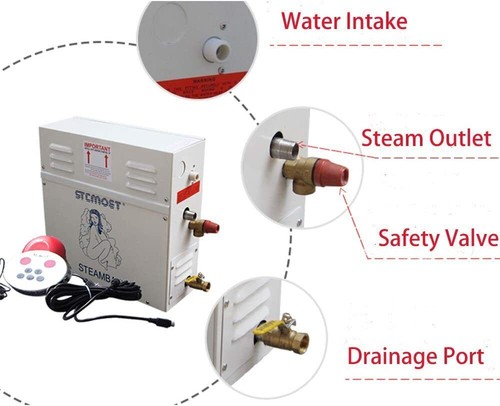 3-15KW Steam Generator Shower Sauna Bath Home Spa & ST-135 Controller Humidifier - Picture 6 of 15