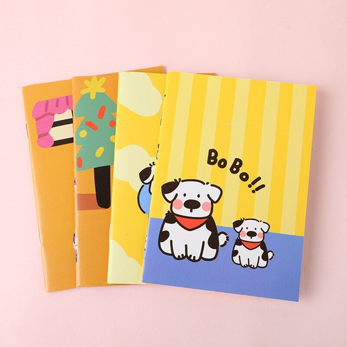 4pk Dog Cat Puppy Kitten Cute Animals Mini Notebooks Small Notepads Memo Pads - Picture 2 of 2