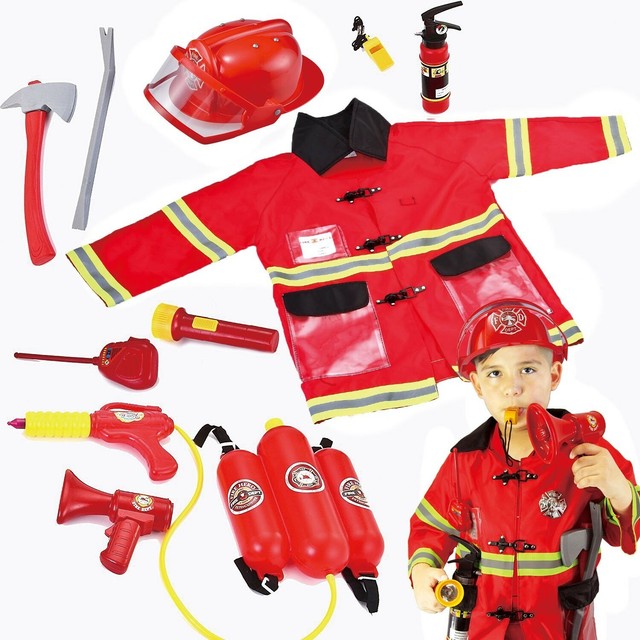 Firefighter Accessory Set Child Costume Kit