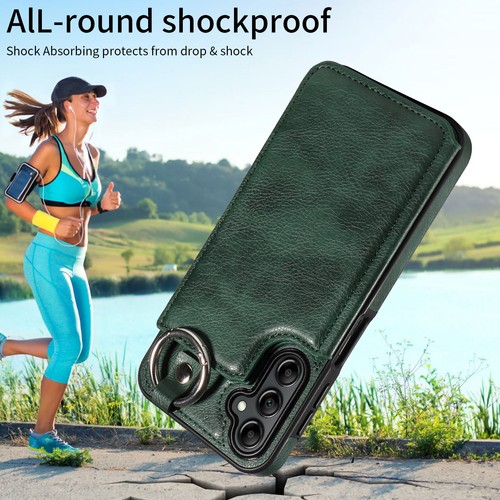 Shockproof Credit Card Slots Loop Leather Case Cover For Samsung Galaxy A-series - Picture 15 of 84