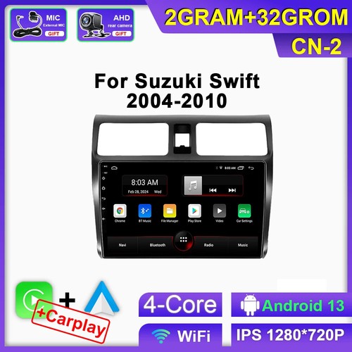 Android Auto Car Radio For Suzuki Swift 2004-2010 CarPlay GPS Multimedia Player - Picture 13 of 28