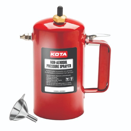 KOTA Non-Aerosol Pressure Sprayer, Refillable Steel Bottle, 32oz - Picture 11 of 20