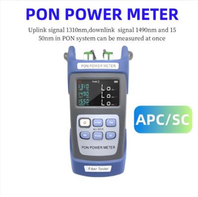 Handheld PON Power Meter Optical Fiber Tester FTTX ONT/OLT 1310nm/1490nm/1550nm