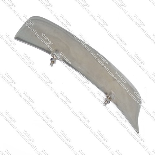 Front Mudguard Number Plate Brass Chrome For Royal Enfield BSA AJS Norton @US - Picture 5 of 10