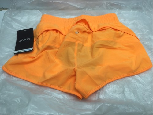 ASICS Womens Performance Run Distance Shorts, Fuzzy Peach, XS / TP WS2557 - Picture 4 of 4
