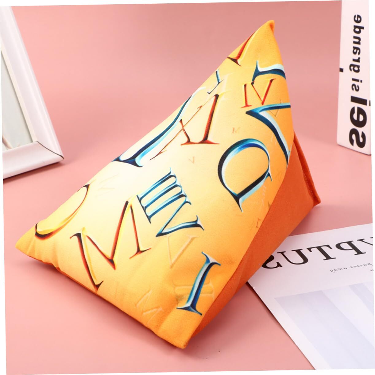 Tablet Pillow Holder Bed Soft Pillow Stand for Tablet/Phone Desk Cushion Pad