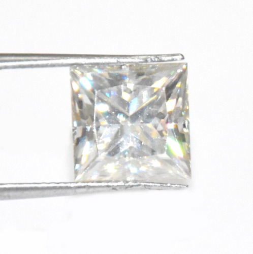 8 Ct White Lab Created Diamond Princess Cut For Jewelry VVS1 Color F Certified - Picture 4 of 5