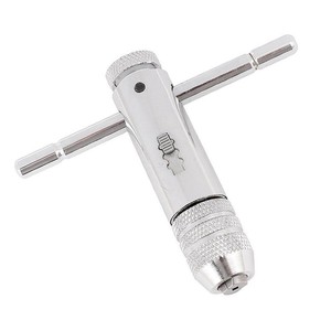 M3-M8 Reversible T Bar Handle Ratchet Wrench Holder for Tap DIE Set Silver S3X2