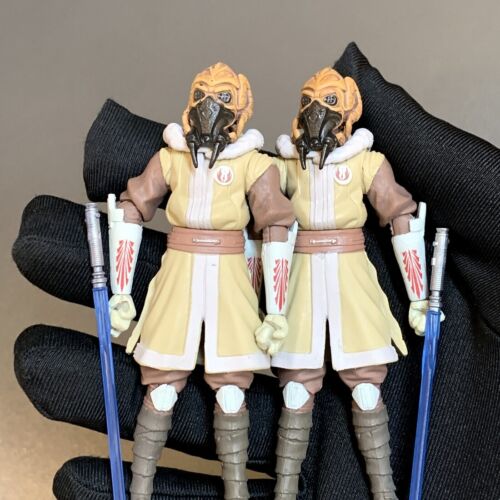 2x Star Wars The Clone Wars JEDI MASTER PLO KOON 3.75" Figurka akcji CW53 #K5 - Zdjęcie 1 z 7