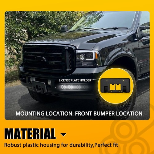 License Bracket Plate Mount Front Tag Holder For 2005-2007 Ford F-450 Super Duty - Bild 9 von 10