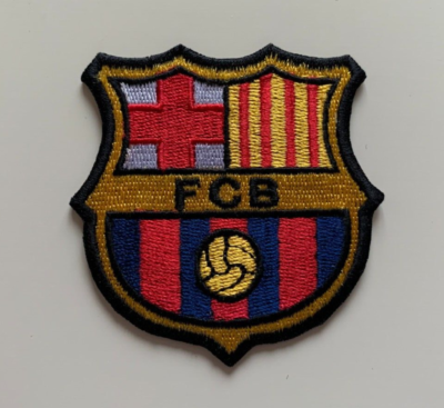 10 Patchs Brodés FC Barcelone – 2,7x2,6 Cm – Fer à Coudre – Logo Football