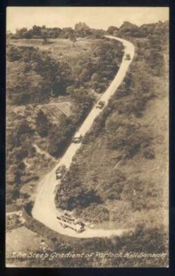 059A   AK   Ansichtskarte The Steep Gradient of Parlock Hill Somerset s/w