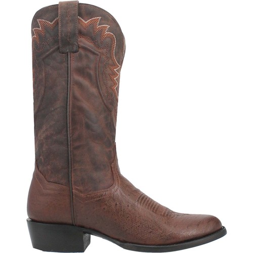 Botas de Vaquero Dan Post Para Hombre DP3040 13" Latón Suave Avestruz Punta Redonda, Talla 8.5 EW - Imagen 2 de 7